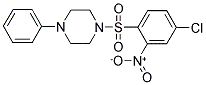 4-CHLORO-2-NITRO-1-((4-PHENYLPIPERAZINYL)SULFONYL)BENZENE Struktur