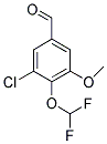 3-CHLORO-4-(DIFLUOROMETHOXY)-5-METHOXYBENZALDEHYDE Struktur