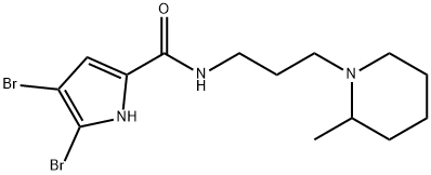 4,5-DIBROMO-N-[3-(2-METHYLPIPERIDINO)PROPYL]-1H-PYRROLE-2-CARBOXAMIDE Struktur