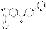 2-[(4-PYRIDIN-2-YLPIPERAZIN-1-YL)CARBONYL]-8-THIEN-3-YL-1,6-NAPHTHYRIDINE Struktur