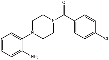 [4-(2-AMINO-PHENYL)-PIPERAZIN-1-YL]-(4-CHLORO-PHENYL)-METHANONE Struktur