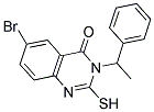 6-BROMO-2-MERCAPTO-3-(1-PHENYLETHYL)QUINAZOLIN-4(3H)-ONE Struktur