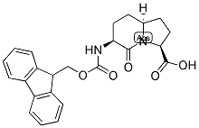 N-(FMOC)-(3S,6S,9S)-2-OXO-3-AMINO-1-AZA-BICYCLO[4.3.0]-NONANE-9-CARBOXYLIC ACID Struktur