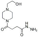 4-[4-(2-HYDROXY-ETHYL)-PIPERAZIN-1-YL]-4-OXO-BUTYRIC ACID HYDRAZIDE Struktur