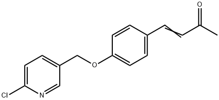 4-(4-[(6-CHLORO-3-PYRIDINYL)METHOXY]PHENYL)-3-BUTEN-2-ONE Struktur