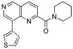 2-(PIPERIDIN-1-YLCARBONYL)-8-THIEN-3-YL-1,6-NAPHTHYRIDINE Struktur