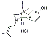 (+/-)-PENTAZOCINE HYDROCHLORIDE Struktur