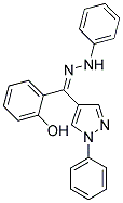 (E)-(2-HYDROXYPHENYL)(1-PHENYL-1H-PYRAZOL-4-YL)METHANONE PHENYLHYDRAZONE Struktur