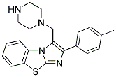 3-PIPERAZIN-1-YLMETHYL-2-P-TOLYL-BENZO[D]IMIDAZO-[2,1-B]THIAZOLE Struktur