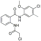 2-(2-CHLORO-ACETYLAMINO)-N-(4-CHLORO-2-METHOXY-5-METHYL-PHENYL)-BENZAMIDE Struktur