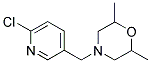 4-[(6-CHLORO-3-PYRIDINYL)METHYL]-2,6-DIMETHYLMORPHOLINE Struktur