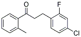 3-(4-CHLORO-2-FLUOROPHENYL)-2'-METHYLPROPIOPHENONE Struktur