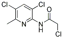 2-CHLORO-N-(3,5-DICHLORO-6-METHYL-PYRIDIN-2-YL)-ACETAMIDE Struktur