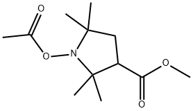 1-ACETOXY-3-METHOXYCARBONYL-2,2,5,5-TETRAMETHYLPYRROLIDINE Struktur