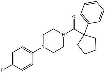 4-(4-FLUOROPHENYL)PIPERAZINYL PHENYLCYCLOPENTYL KETONE Struktur