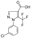 1-(3-CHLOROPHENYL)-5-(TRIFLUOROMETHYL)-1H-PYRAZOLE-4-CARBOXYLIC ACID Struktur