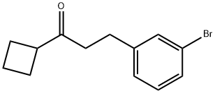 2-(3-BROMOPHENYL)ETHYL CYCLOBUTYL KETONE Struktur