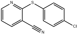 2-[(4-CHLOROPHENYL)SULFANYL]NICOTINONITRILE Struktur