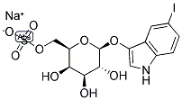 5-IODO-3-INDOXYL-BETA-D-GALACTOPYRANOSIDE-6-SULFATE SODIUM SALT Struktur