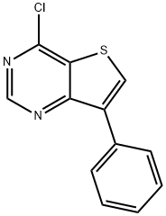 4-CHLORO-7-PHENYL-THIENO[3,2-D]PYRIMIDINE Struktur