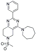 4-AZEPAN-1-YL-6-METHANESULFONYL-2-PYRIDIN-3-YL-5,6,7,8-TETRAHYDRO-PYRIDO[4,3-D]PYRIMIDINE Struktur