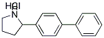2-[1,1'-BIPHENYL]-4-YLPYRROLIDINE HYDROCHLORIDE Struktur