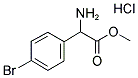 METHYL 2-AMINO-2-(4-BROMOPHENYL)ACETATE HYDROCHLORIDE Struktur