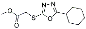 METHYL [(5-CYCLOHEXYL-1,3,4-OXADIAZOL-2-YL)SULFANYL]ACETATE Struktur