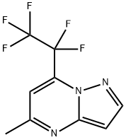 5-METHYL-7-PENTAFLUOROETHYL-PYRAZOLO[1,5-A]-PYRIMIDINE Struktur