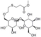 1-O-(CARBOXYETHYLTHIOETHYL)METHYLATE-[BETA-1-D-GALACTOPYRANOSYL-(BETA-1-D-GLUCOPYRANOSIDE)] Struktur