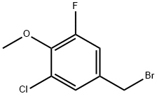 3-CHLORO-5-FLUORO-4-METHOXYBENZYL BROMIDE Struktur