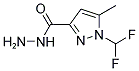 1-DIFLUOROMETHYL-5-METHYL-1 H-PYRAZOLE-3-CARBOXYLIC ACID HYDRAZIDE Struktur