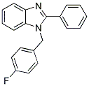 1-(4-FLUORO-BENZYL)-2-PHENYL-1H-BENZOIMIDAZOLE Struktur