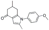 1-(4-METHOXYPHENYL)-2,6-DIMETHYL-5,6,7-TRIHYDROINDOL-4-ONE Struktur