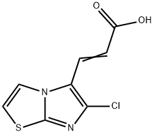 3-(6-CHLORO-IMIDAZO[2,1-B]THIAZOL-5-YL)-ACRYLIC ACID Struktur