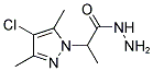 2-(4-CHLORO-3,5-DIMETHYL-PYRAZOL-1-YL)-PROPIONIC ACID HYDRAZIDE Struktur