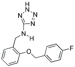 N-(2-((4-FLUOROBENZYL)OXY)BENZYL)-2H-TETRAZOL-5-AMINE Struktur