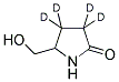 5-HYDROXY-METHYL-2-PYRROLIDINONE-D4 Struktur