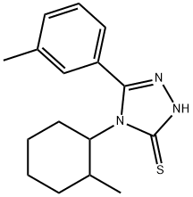 4-(2-METHYL-CYCLOHEXYL)-5-M-TOLYL-4H-[1,2,4]TRIAZOLE-3-THIOL Struktur