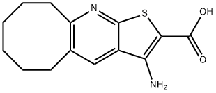 3-AMINO-5,6,7,8,9,10-HEXAHYDROCYCLOOCTA[B]THIENO[3,2-E]PYRIDINE-2-CARBOXYLIC ACID Struktur