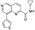 N-CYCLOPROPYL-8-THIEN-3-YL-1,6-NAPHTHYRIDINE-2-CARBOXAMIDE Struktur