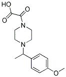 (4-[1-(4-METHOXYPHENYL)ETHYL]PIPERAZIN-1-YL)(OXO)ACETIC ACID Struktur