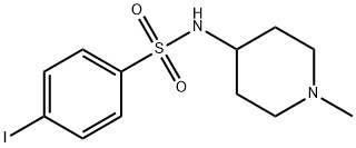 4-IODO-N-(1-METHYL-4-PIPERIDINYL)BENZENESULFONAMIDE Struktur