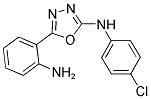 (3-(2-AMINOPHENYL)(2,4,5-OXADIAZOLYL))(4-CHLOROPHENYL)AMINE Struktur