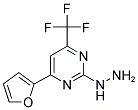 (4-FURAN-2-YL-6-TRIFLUOROMETHYL-PYRIMIDIN-2-YL)-HYDRAZINE Struktur