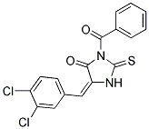 3-BENZOYL-5-(3,4-DICHLORO-BENZYLIDENE)-2-THIOXO-IMIDAZOLIDIN-4-ONE Struktur