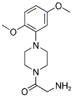 2-AMINO-1-[4-(2,5-DIMETHOXY-PHENYL)-PIPERAZIN-1-YL]-ETHANONE Struktur