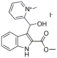 2-[HYDROXY-(2-METHOXYCARBONYL-1H-INDOL-3-YL)-METHYL]-1-METHYL-PYRIDINIUM IODIDE Struktur