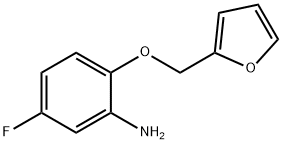 5-FLUORO-2-(FURAN-2-YLMETHOXY)-PHENYLAMINE Struktur