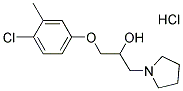 1-(4-CHLORO-3-METHYLPHENOXY)-3-PYRROLIDIN-1-YLPROPAN-2-OL HYDROCHLORIDE Struktur